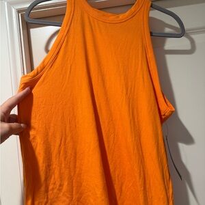 Rachel Zoe Vibrant Orange Tank Top